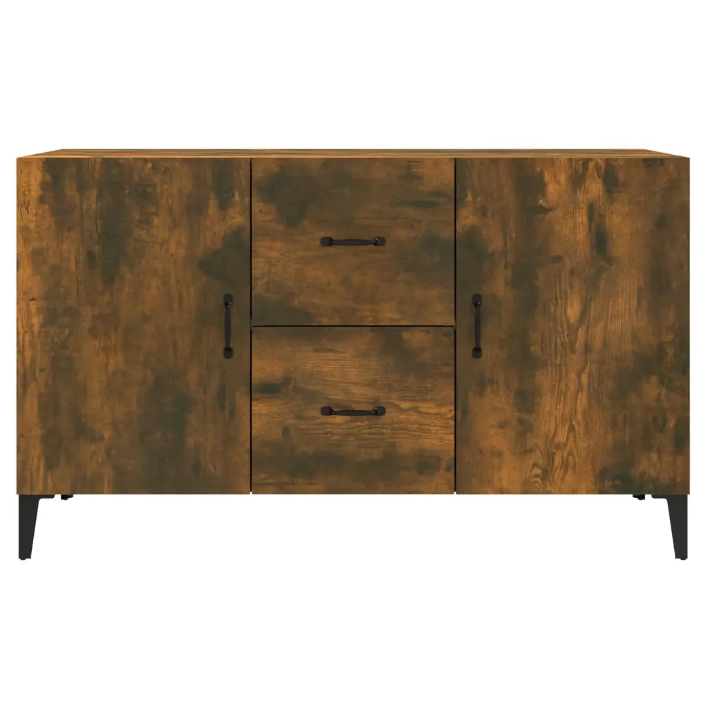 Credenza | Madia | Buffet da pranzo | Armadio da pranzo Rovere Fumo 100x36x60 cm in Legno Multistrato