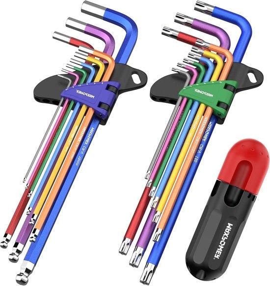 Kit di chiavi a manubrio 15 mm - 10 mm set di Torx T10-T50 per la manutenzione della bicicletta