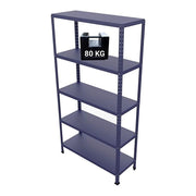SCAFFALE IN METALLO BLU ETTORE KIT BULLONI 100 X 40 X H 187 CM 5 RIPIANI