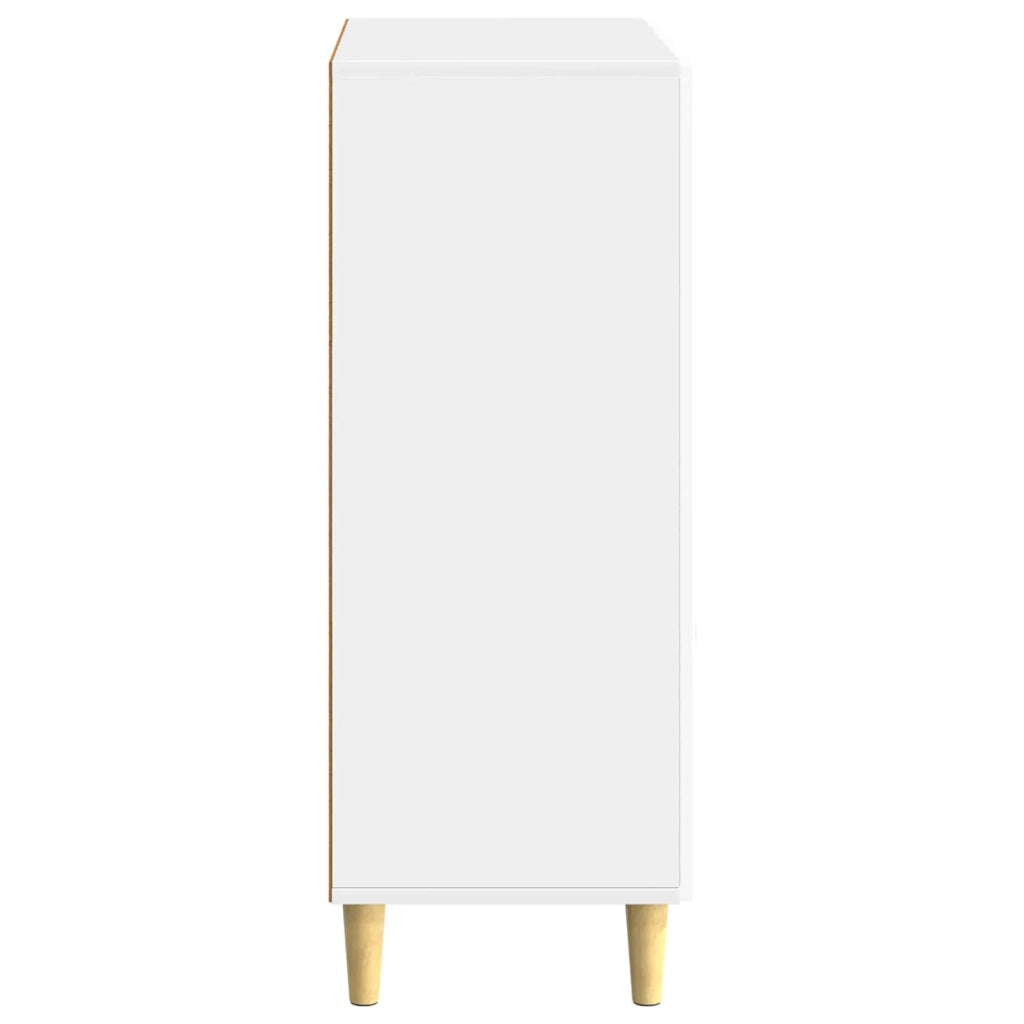Credenza Bianco Lucido 66 x 34,5 x 90 cm Legno ingegnerizzato 894629