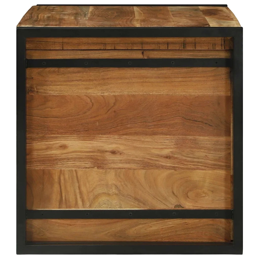 Scatola di Stoccaggio 80 x 50 x 50 cm Legno di acacia 4016747