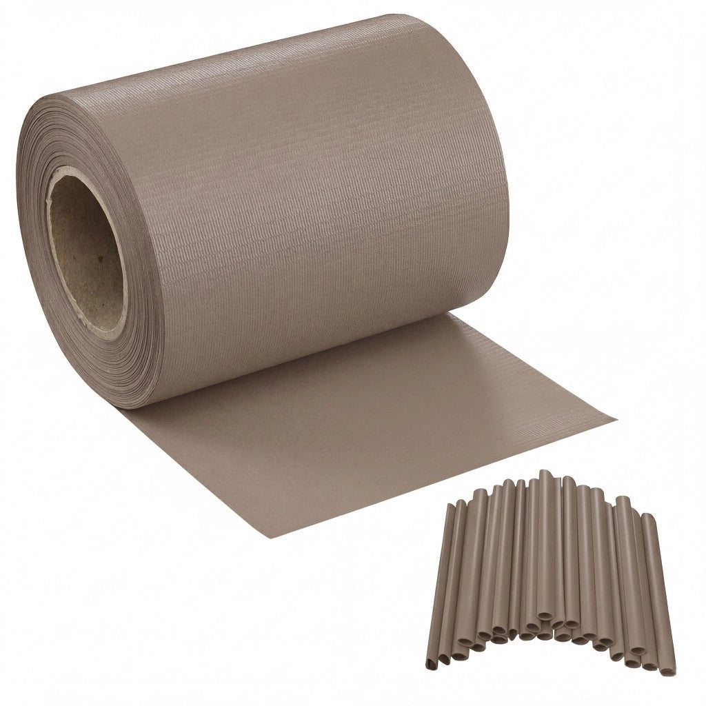Striscia Banda Frangivista Fasce PVC Rotolo Schermo Privacy Recinzione Balcone Cancello - Tortora