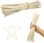 Stecchi in Legno Secchi - Decorazione Artigianale - Materiali Naturali - Progetti DIY - 25 Pezzi - Adatti per Progetti Creativi