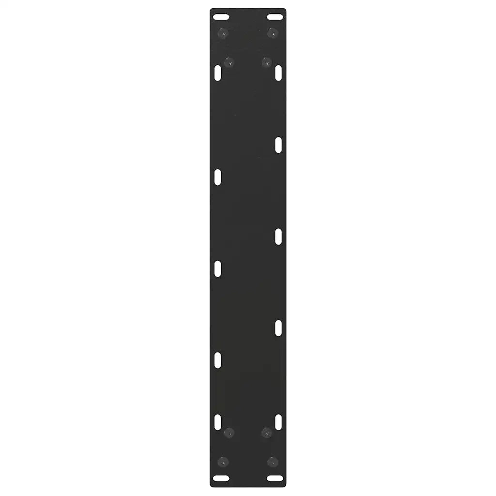 Gambe per tavolo da bar a forma di U 2 pz nere 50x(90-91) cm in acciaio 4013220