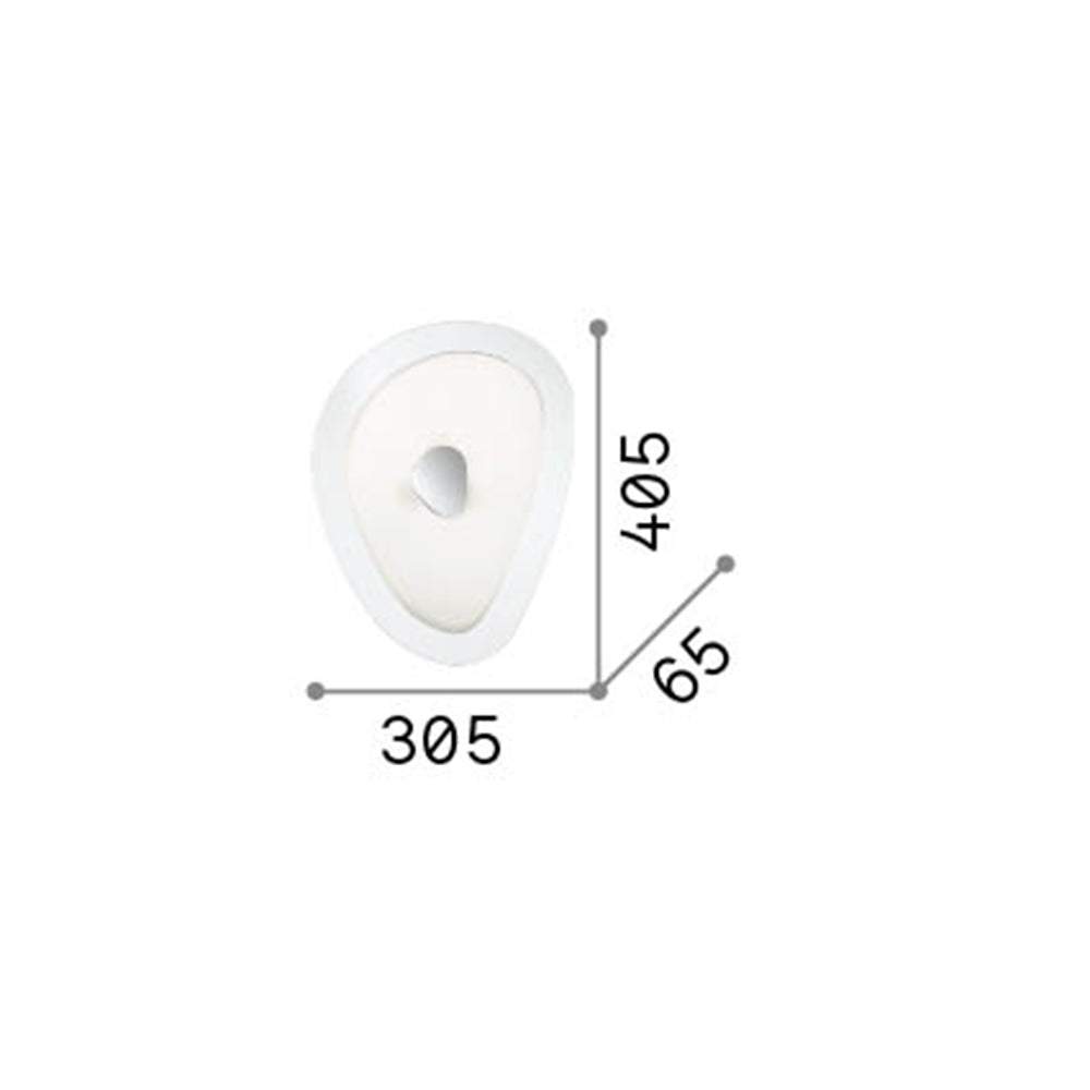 Plafoniera Moderna Geko Metallo Bianco 3 Luci E27