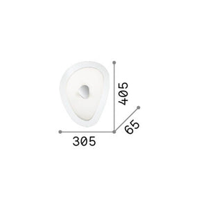 Plafoniera Moderna Geko Metallo Bianco 3 Luci E27