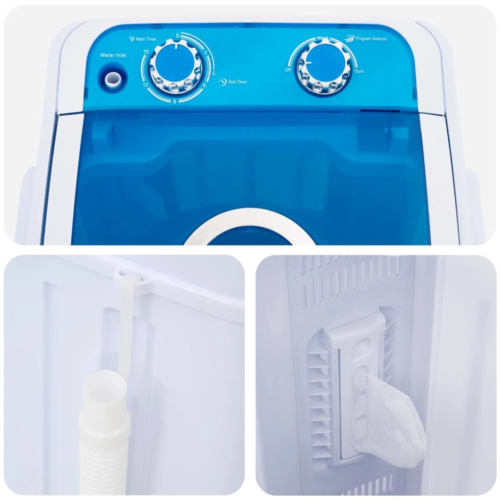 Mini lavatrice con vasca singola 4,6 kg Blu e Bianco 42039110