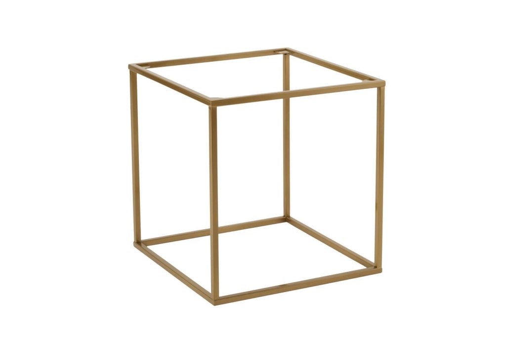 Tavolino in metallo "Koala" 45 x 45 x 52 cm - Oro