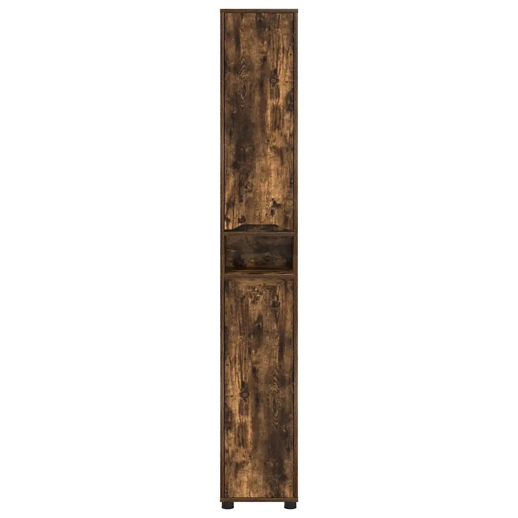 Mobile da Bagno con lo scaffale Rovere fumé 30,5 x 30 x 195 cm