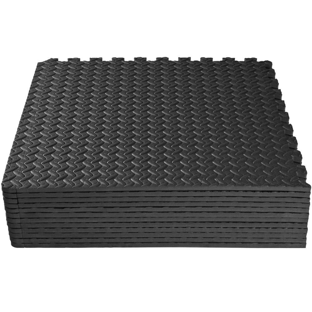 Set di 12 tappetini sportivi quadrati in eva nero 08_0000434