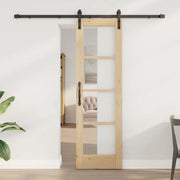 Porta scorrevole ORKDAL Naturale e Nero 61 x 198,5 cm 3331845
