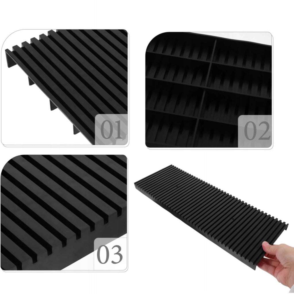 Vassoio Antistatico ESD per Viti 3.5-4mm – 150 Fori | Materiale ABS, 41x14.3x2 cm | Organizzazione PCB