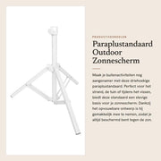 Paraplustandaard Driehoekig - Opvouwbaar - Costruzione in Acciaio - Sostenibile - Per Spiaggia/Terra/Camping - Fissa la Paraplu Steggiamente - Standaard per Parasole