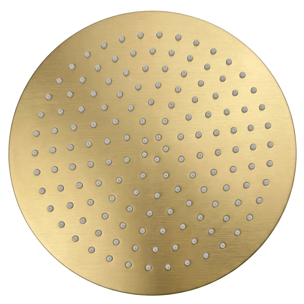 Soffione Doccia Rotondo Rea Js-p014bg 30cm Brush Gold