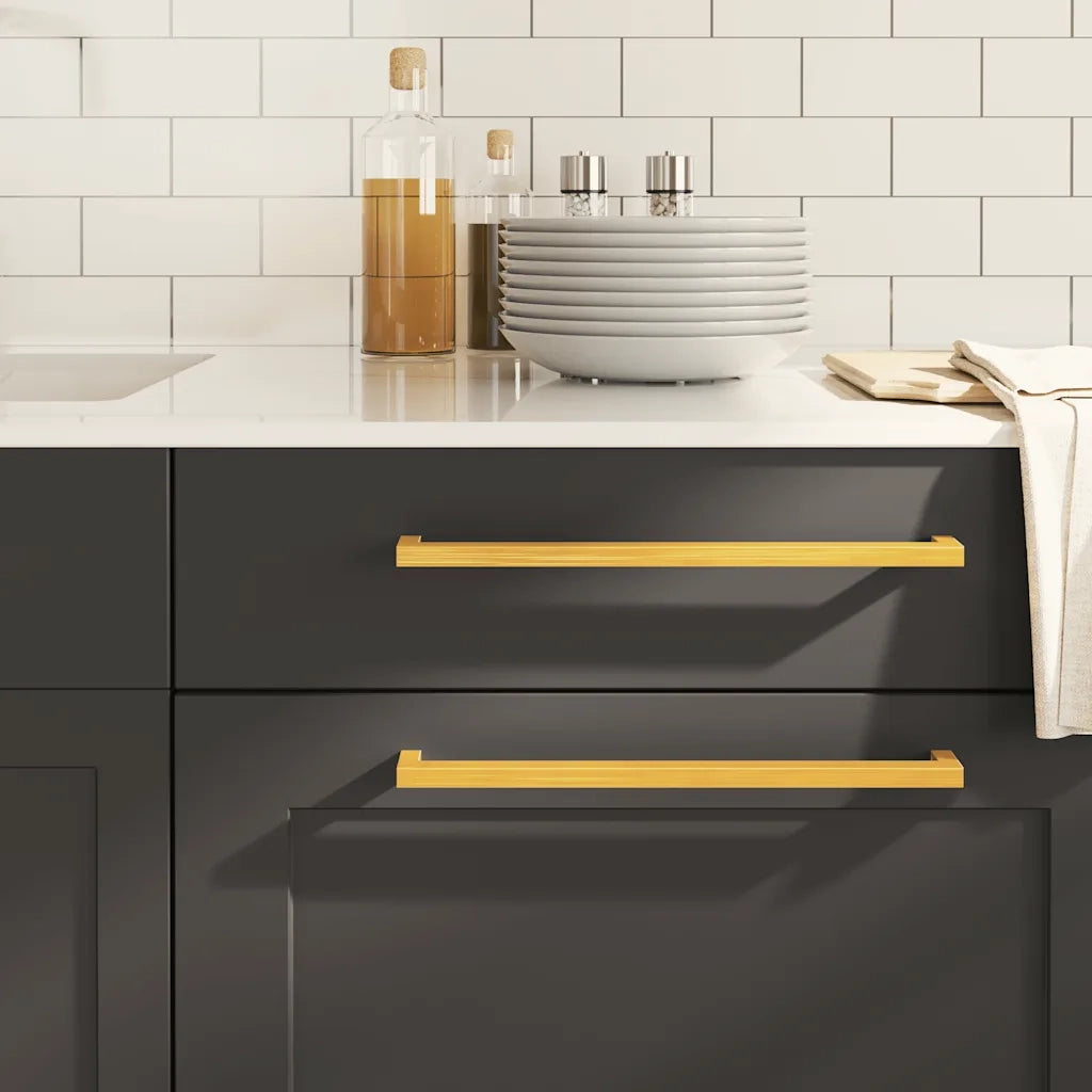 Maniglie per Mobili 5 pz Oro 320mm in Acciaio Inox CFW3596703
