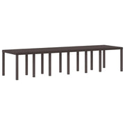 Tavolo da Giardino Marrone 350 x 100 x 74 cm polyrattan 3378525
