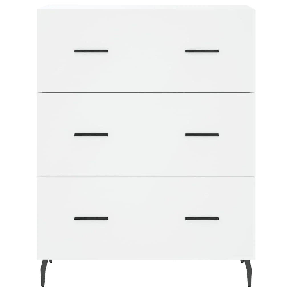 Buffet credenza cassettiera armadio mobile contenitore organizer cucina soggiorno salotto alto 69,5 x 34 x 180 cm legno ingegnerizzato bianco 02_0032554