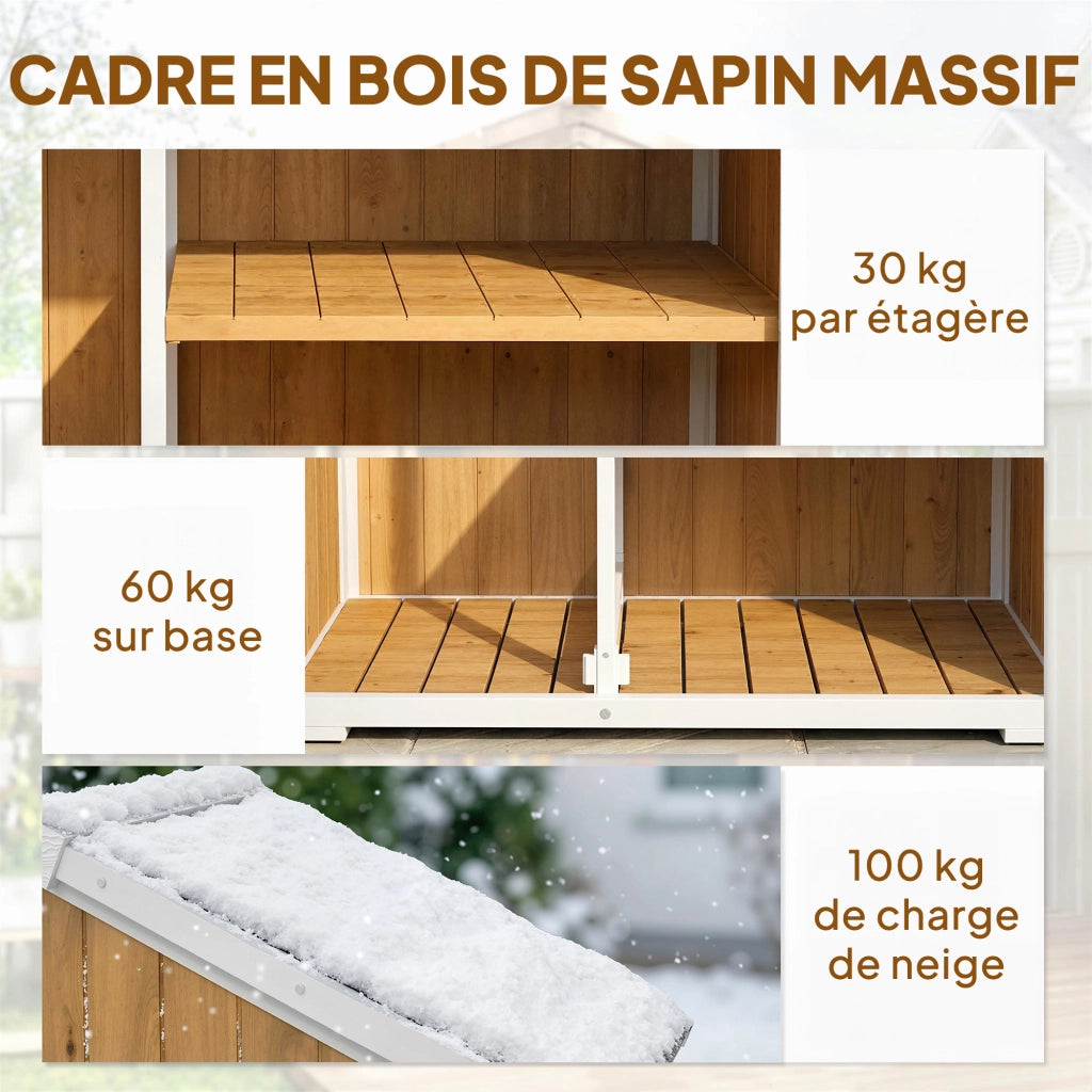 Armadio da Giardino ¨C Minimal ¨C Naturale 105x55x179cm