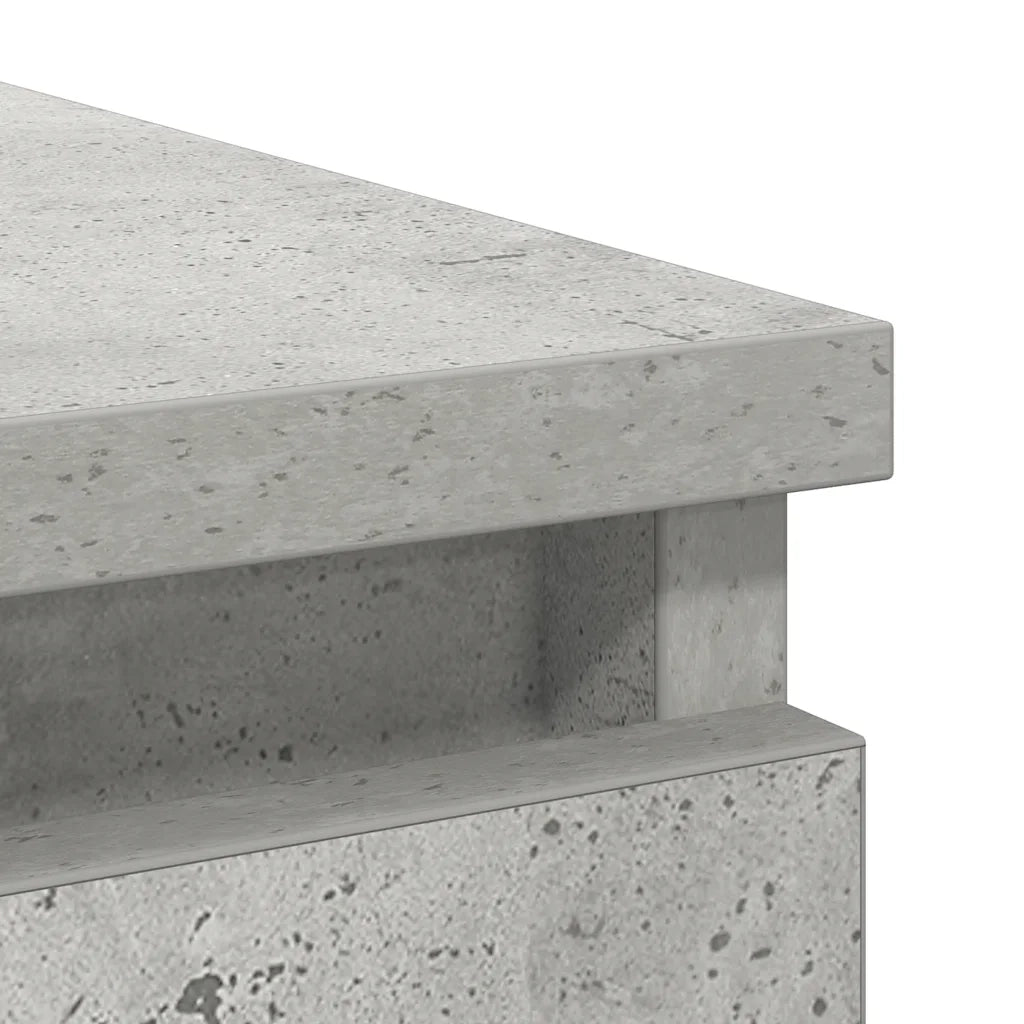 Credenza con Cassetti Grigio Cemento 71x35x84 cm in Truciolato 861583