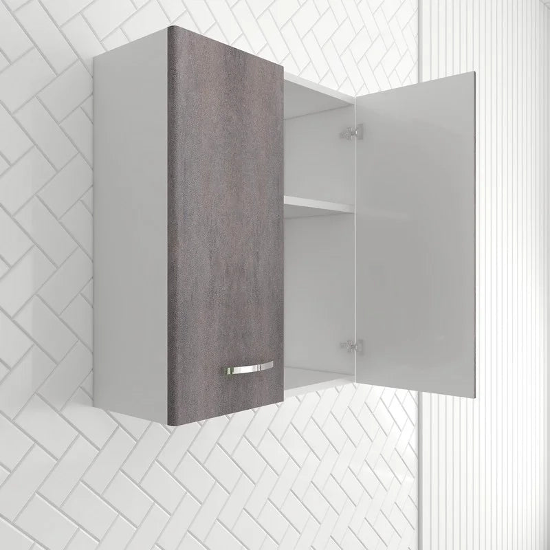 Pensile 60x32 ante corten grigio