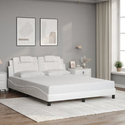 Giroletto Viana senza Materasso Bianco 160x200 cm in Similpelle 3208104