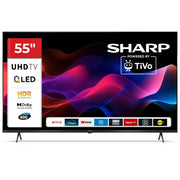 SHARP 55HM5246E - 55" SMART TV QLED 4K - TIVO OS - FRAMELESS - HDR - AUDIO HARMAN KARDON - IT