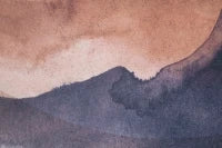 Stampa Dipinta Brown Mountain cm 80X3X120