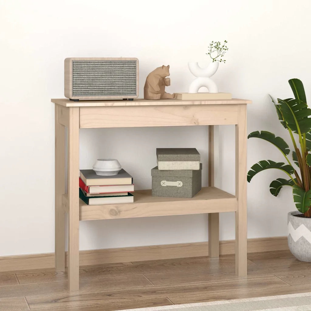 Tavolo Consolle 80x40x75 cm in Legno Massello di Pino cod mxl 23286