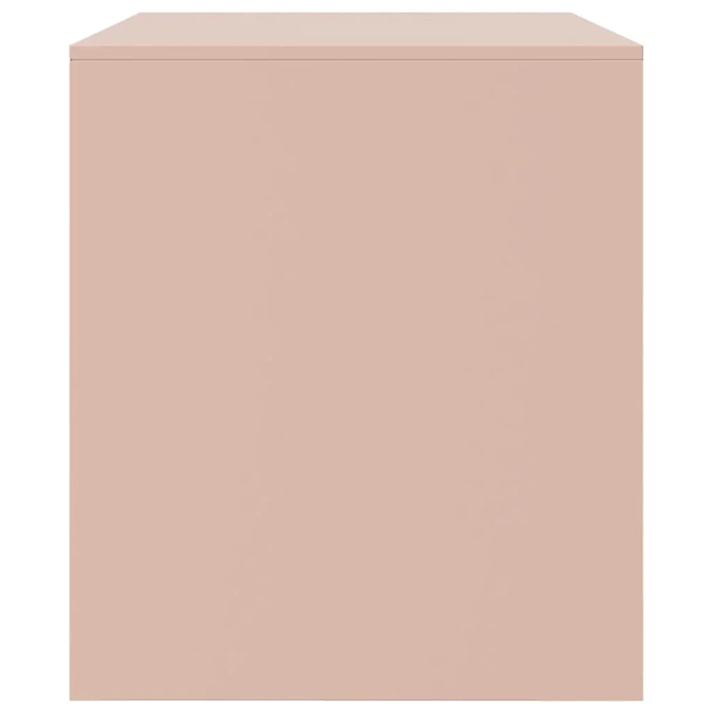 Mobile TV multimediale scaffale TV credenza mobile TV sala da pranzo soggiorno camera da letto 2 pezzi rosa 67 x 39 x 44 cm acciaio rosa 02_0028646