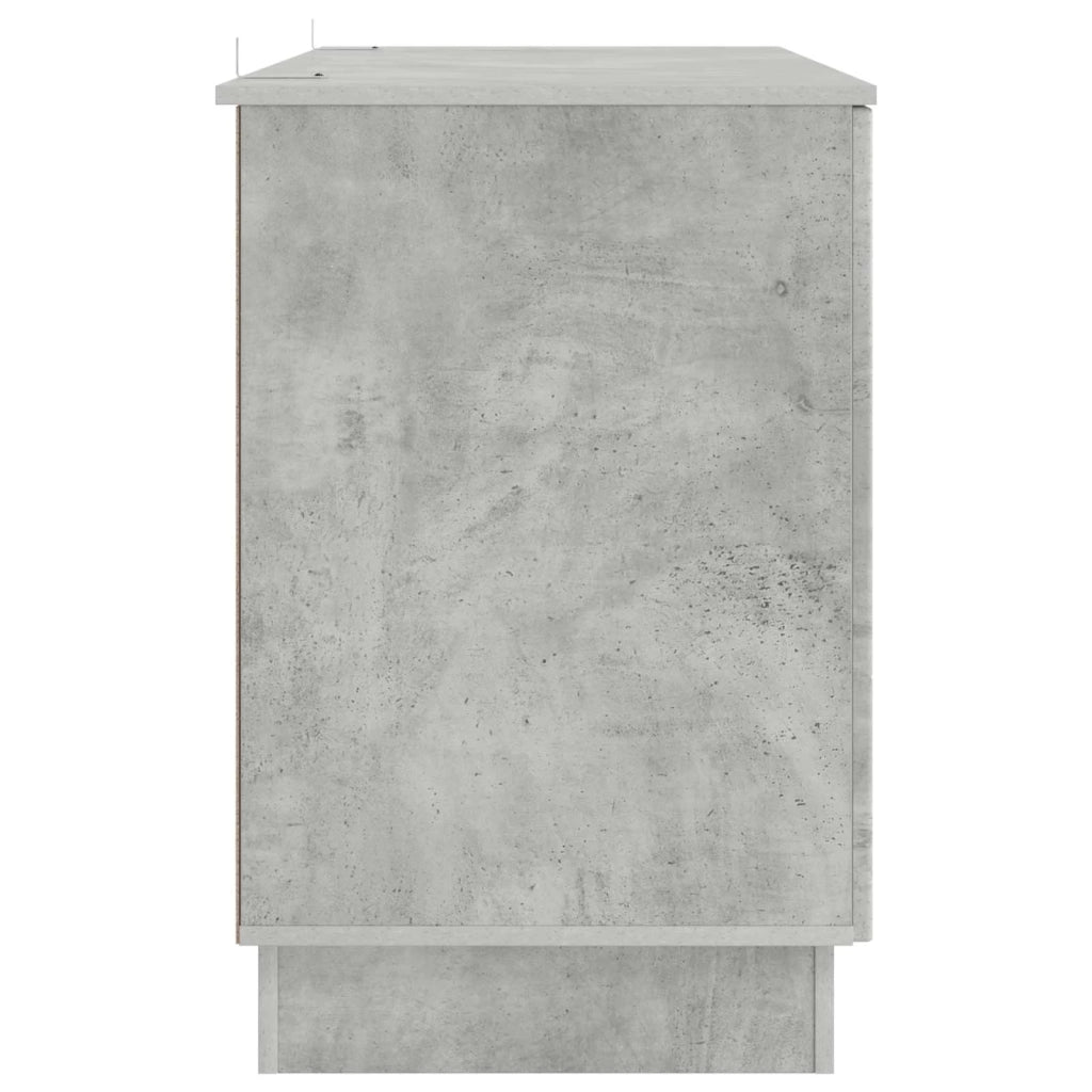 Scrivania con lo scaffale Grigio Cemento 142,5 x 50 x 75 cm 3414624
