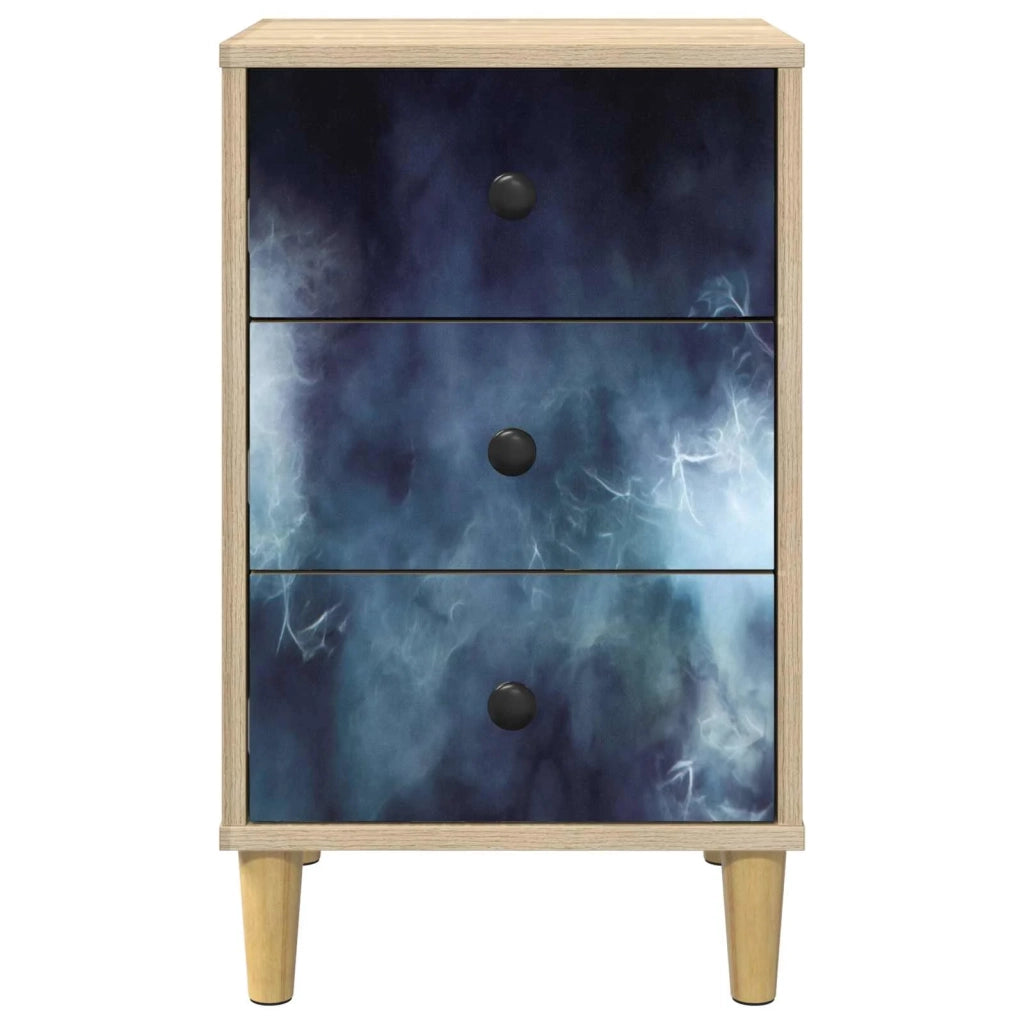 Armadio da Notte RAALTE 2 pz Rovere Sonoma 36 x 33 x 60 cm 8007276