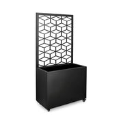Bizzotto fioriera Silvy geometric nera cm 76 x 41 x 152h