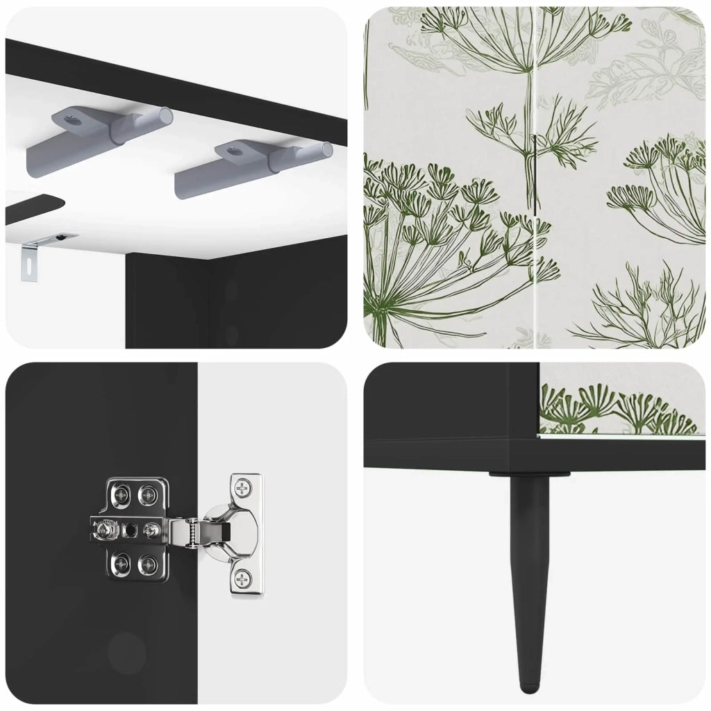 Mobile da Bagno GOTHA Rovere Nero 60 x 40 x 61 cm 8007428