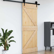 Porta NARVIK Naturale 85 x 210 cm Legno di pino solido 42047080