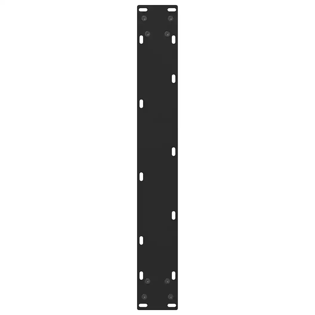 Gambe per tavolo da bar nere 2 pz 60x(100-101) cm in acciaio 4013344