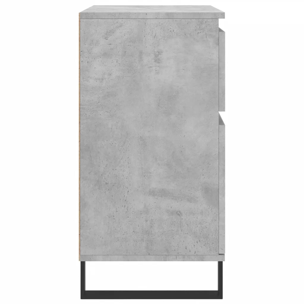 Credenza Grigio Cemento 60x35x70 cm in Legno Multistrato 831128