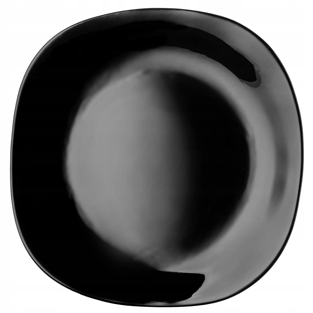 Set di 3 piatti piani KADAX da 28 cm, colore nero.
