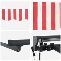 Struttura della tenda Rosso e Bianco 450 × 300 cm 3330926