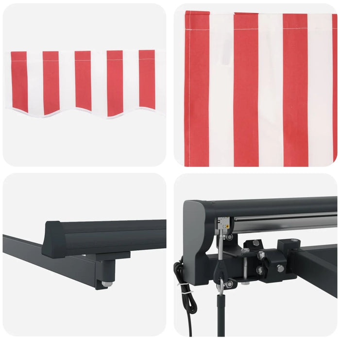 Struttura della tenda Rosso e Bianco 450 × 300 cm 3330926