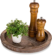Dish di servizio in legno - piatti decorativi - 28 cm