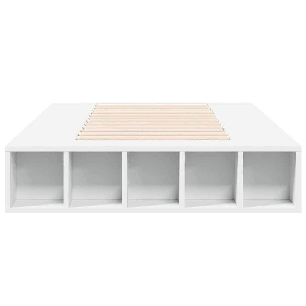 Telaio del letto con storage con lo scaffale Bianco 80 x 200 cm 3429549