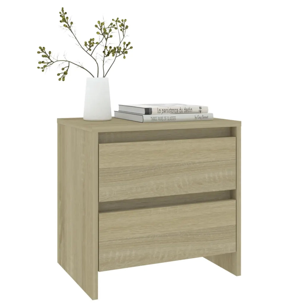 Comodini 2 pz Rovere Sonoma 45x34,5x44,5 cm in Truciolato 809852