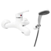 Rubinetto miscelatore monocomando vasca esterno con doccia serie nettuno  C/attacco duplex e flessibile mt 1,5  Rubinetteria paffoni spa