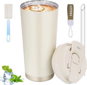 Tazza isolante riutilizzabile con coperchio 530 ml in acciaio inossidabile tazza termica per bevande calde e fredde impermeabile a calore per bevande calde e fredde