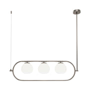 Maytoni Sospensione contemporanea Erich 3 luci E14 nero metallo diffusore vetro