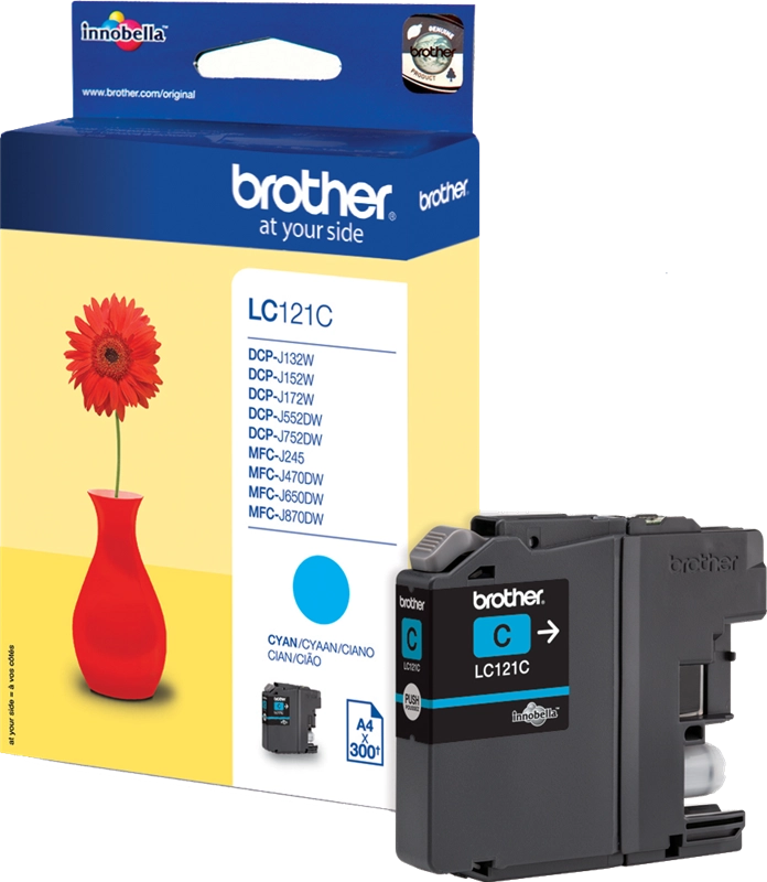 Brother LC121C cartuccia d'inchiostro 1 pz Originale Ciano
