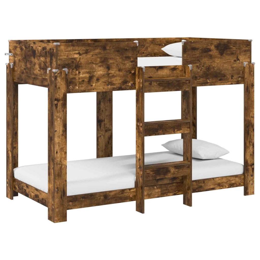 Letto a Castello per Bambini | Letto Infantile | Lettino Rovere fum¨¦ 80 x 160 cm