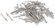 Set di viti e dadi M2x25mm, testa a stella con rilievo, 50 pezzi, adatto per progetti di fissaggio e hardware.