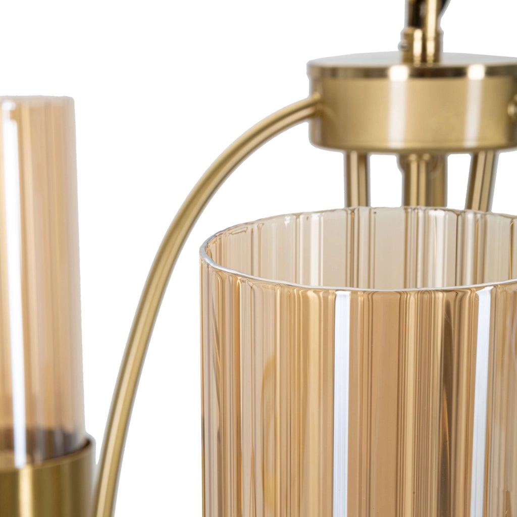 Darona, Lampada da Soffitto Necessarie 3 Lampadine, oro