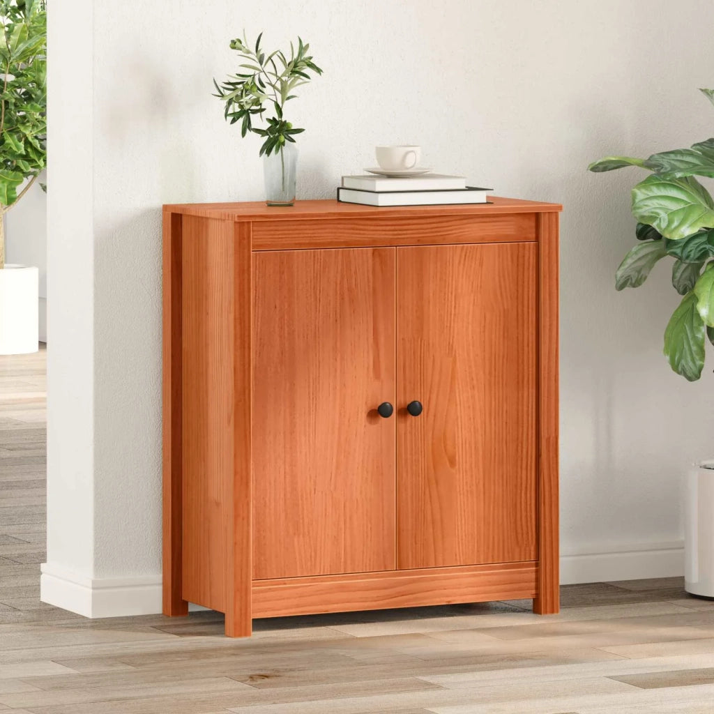 Credenza Marrone cerato 70 x 35 x 80 cm Pino massello 869898